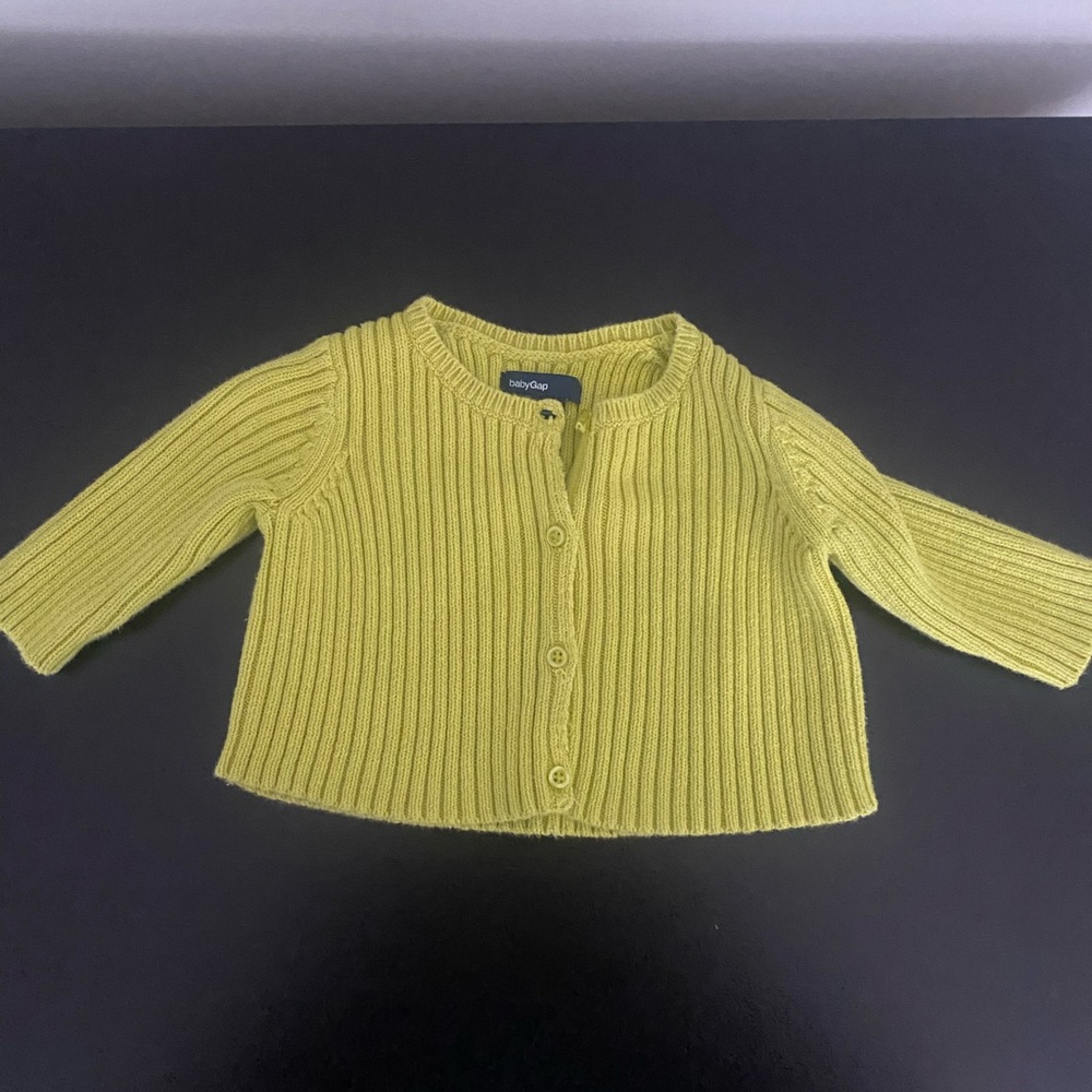 GAP Kids Yellow Ribbed Sweater